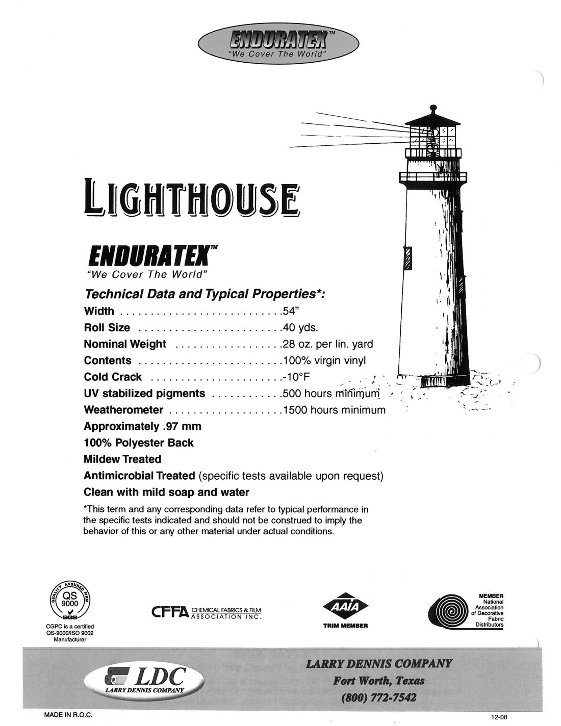 Spec Sheet - Lighthouse